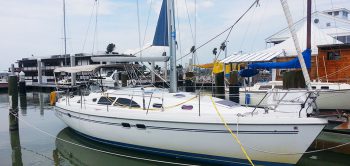 Our docked sailboat ready for you.